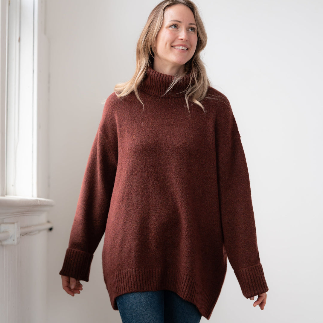 Dog Walker Sweater, Ox Blood