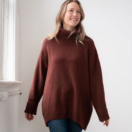 Dog Walker Sweater, Ox Blood