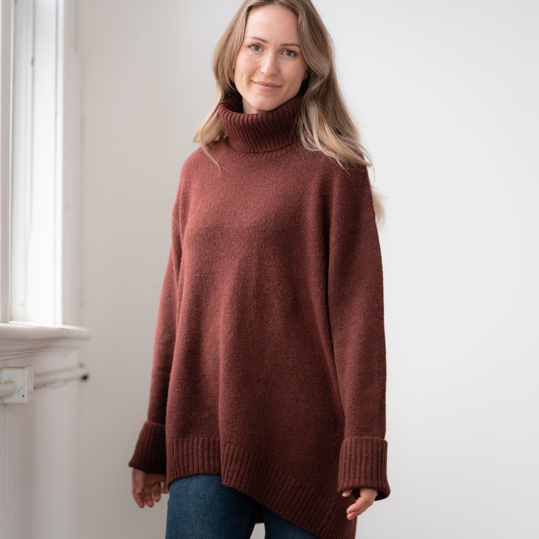 Dog Walker Sweater, Ox Blood