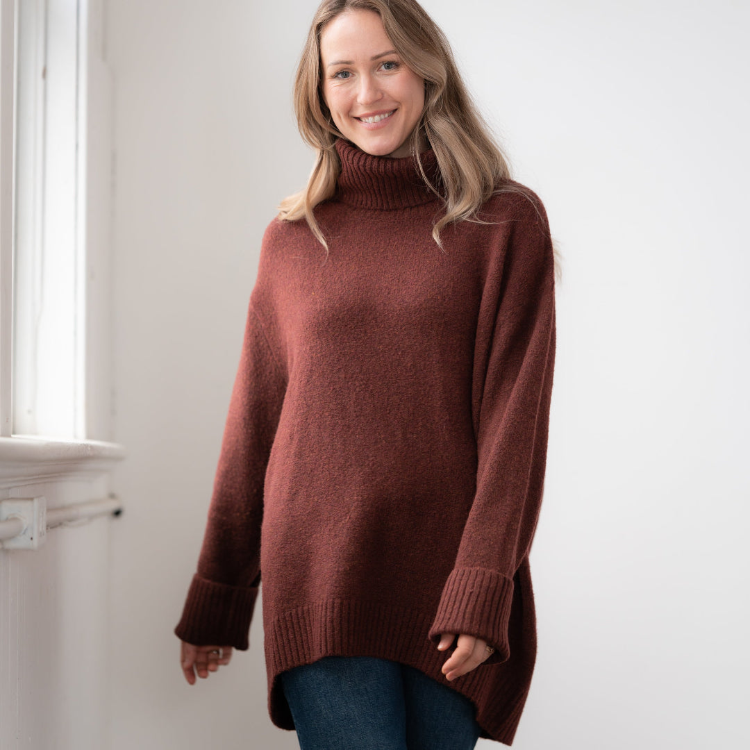 Dog Walker Sweater, Ox Blood