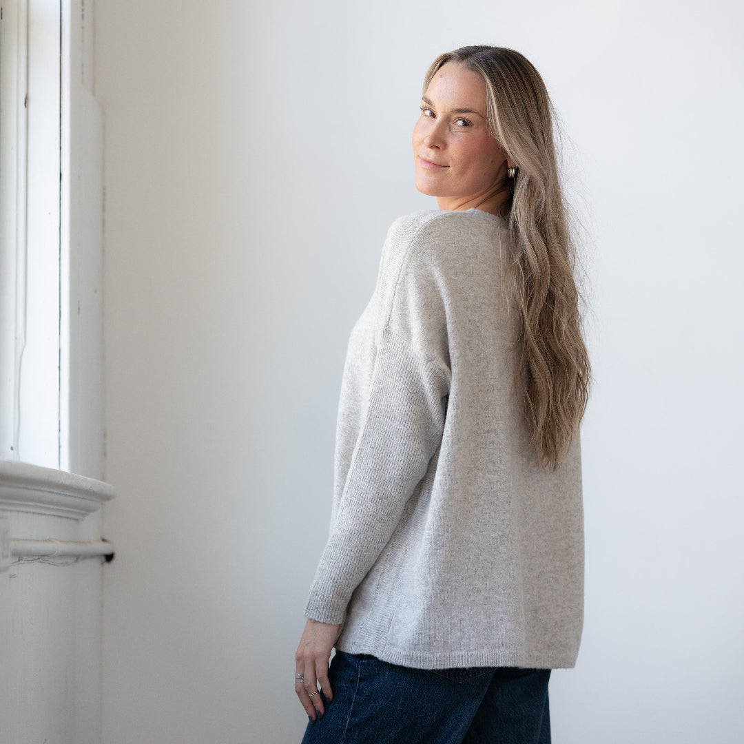 Chalet Crew Neck Sweater, Fawn