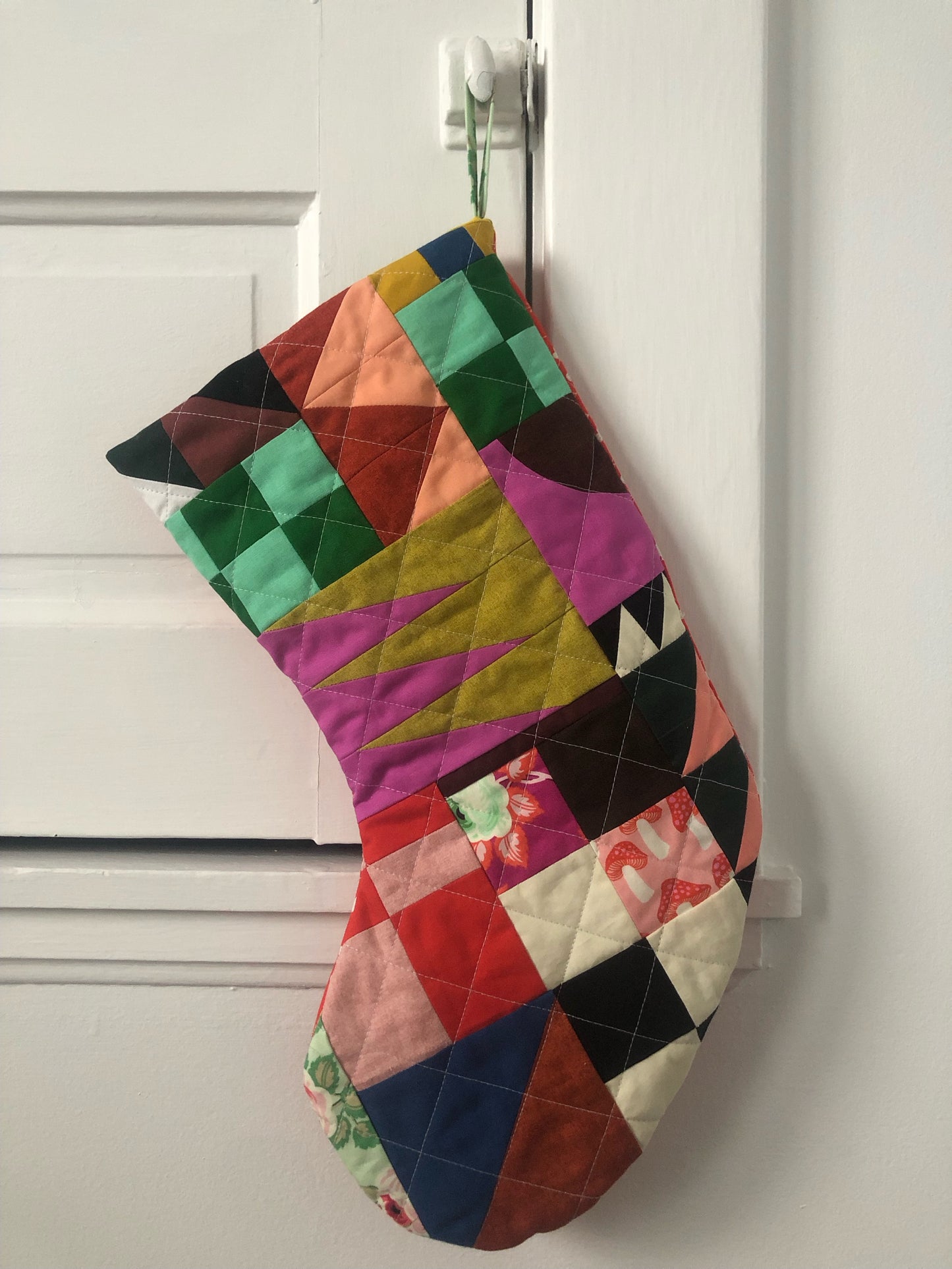 Modern Quilted Stocking No. 5
