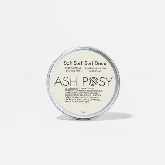 Ash & Posy, Soft Surf, Moisturizing Shampoo Bar