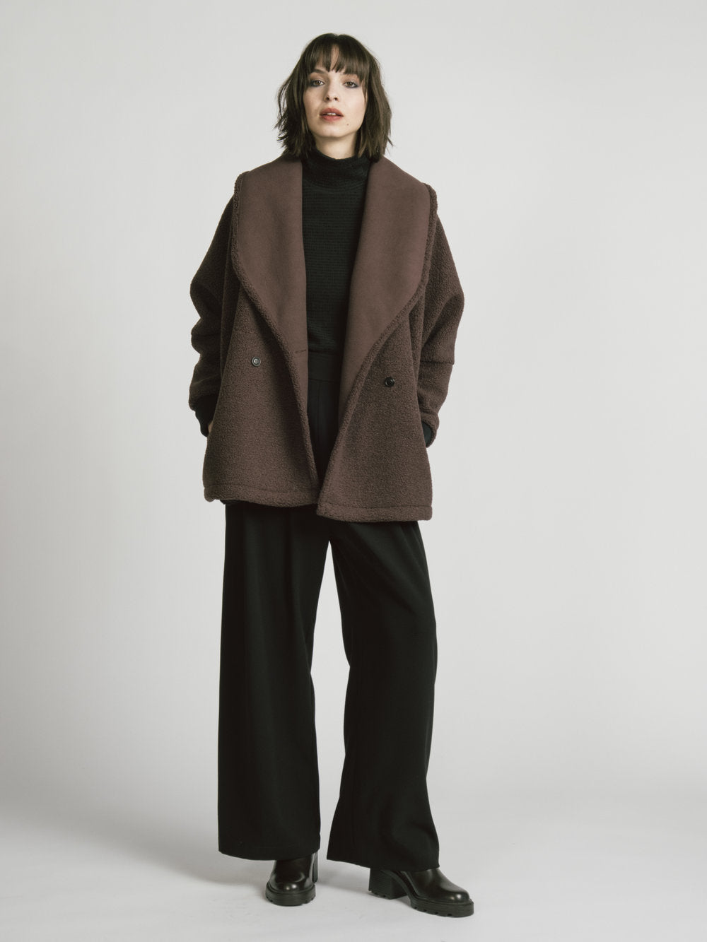 Allison Wonderland, Gemini Jacket, Raisin Fleece