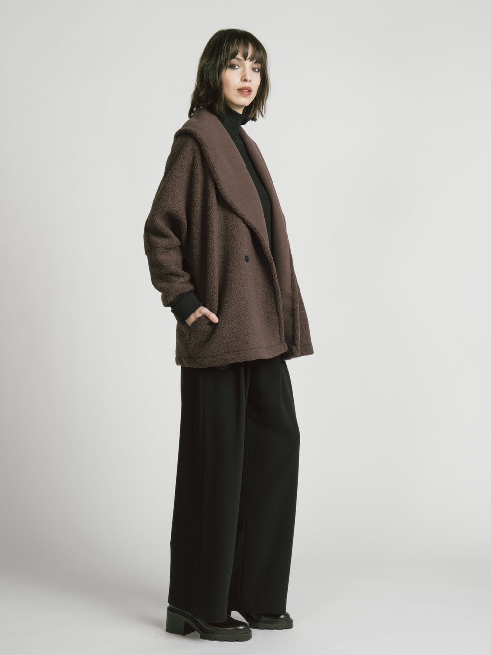 Allison Wonderland, Gemini Jacket, Raisin Fleece