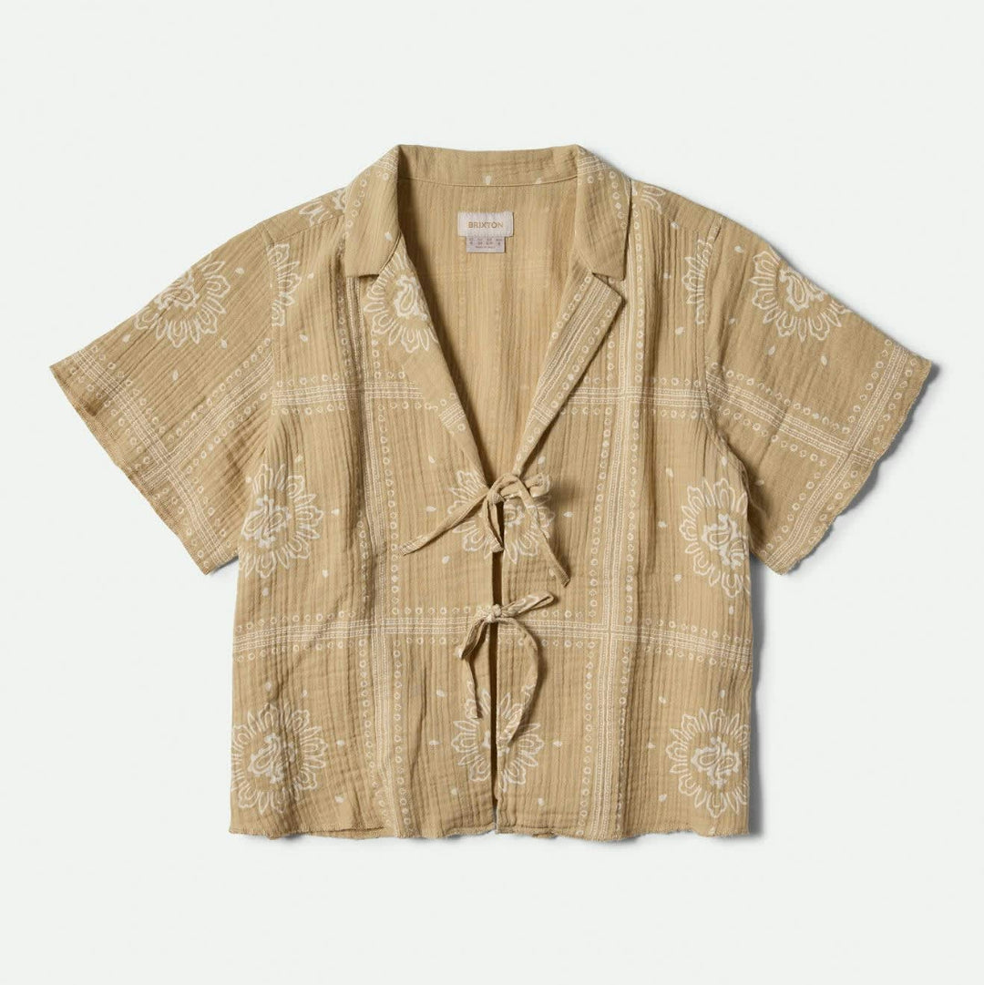Brixton, Wandering Tie Top, Pale Khaki Bandana