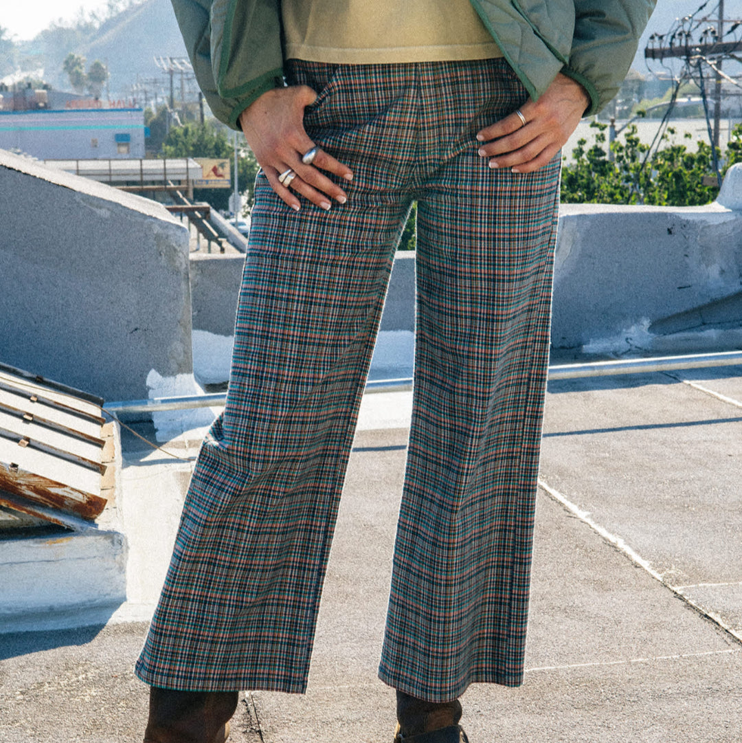 Brixton, Margo Cropped 5-pocket Pant, Houndstooth