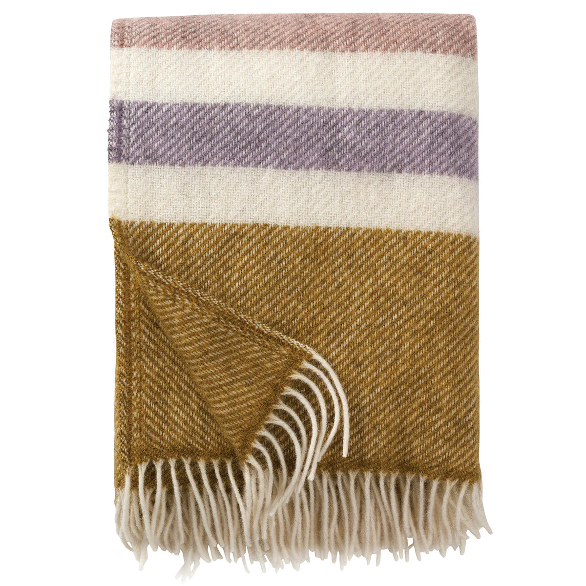 Gotland Wool Throw, Stripe Pastel