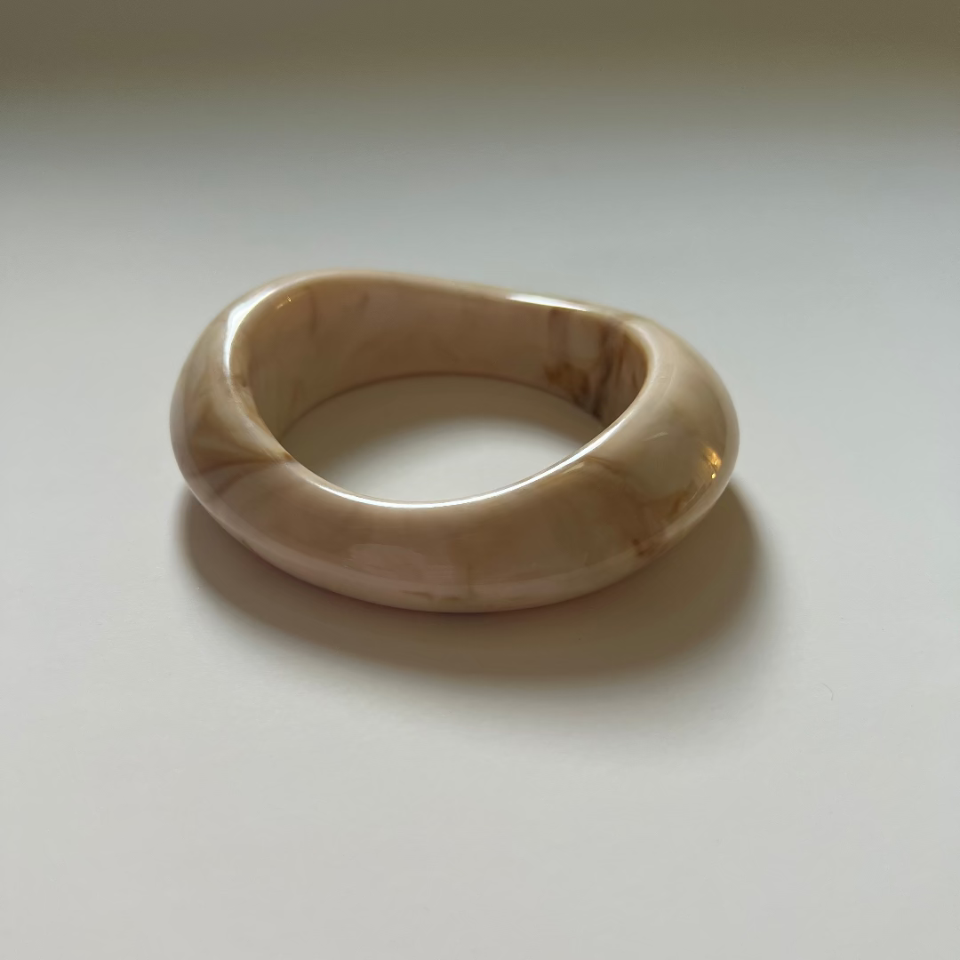 Modern Fable, Marbled Resin Bangle