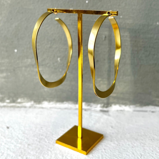 Vintage Brass Hoops, 4 Styles