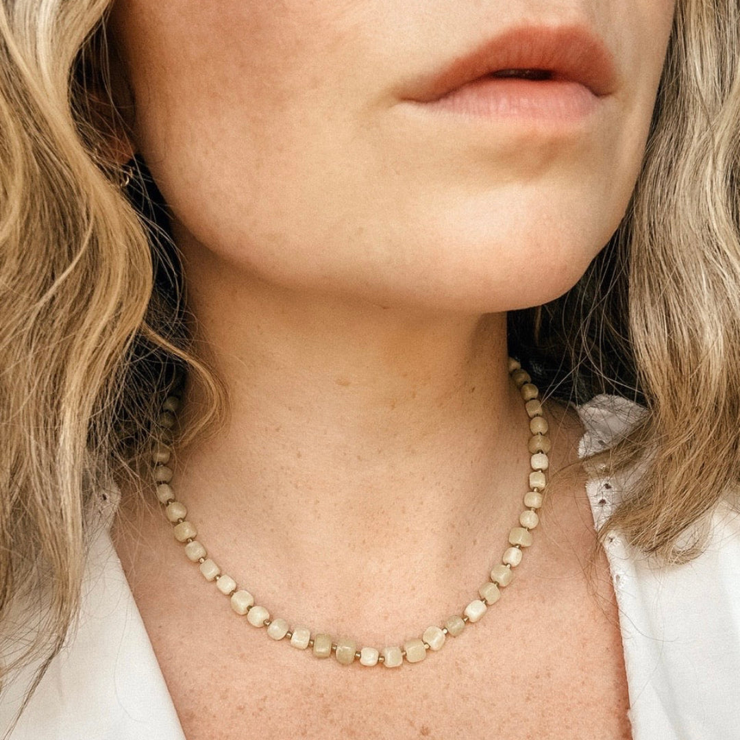 Emily Hartwell, Olive & Bronze Necklace