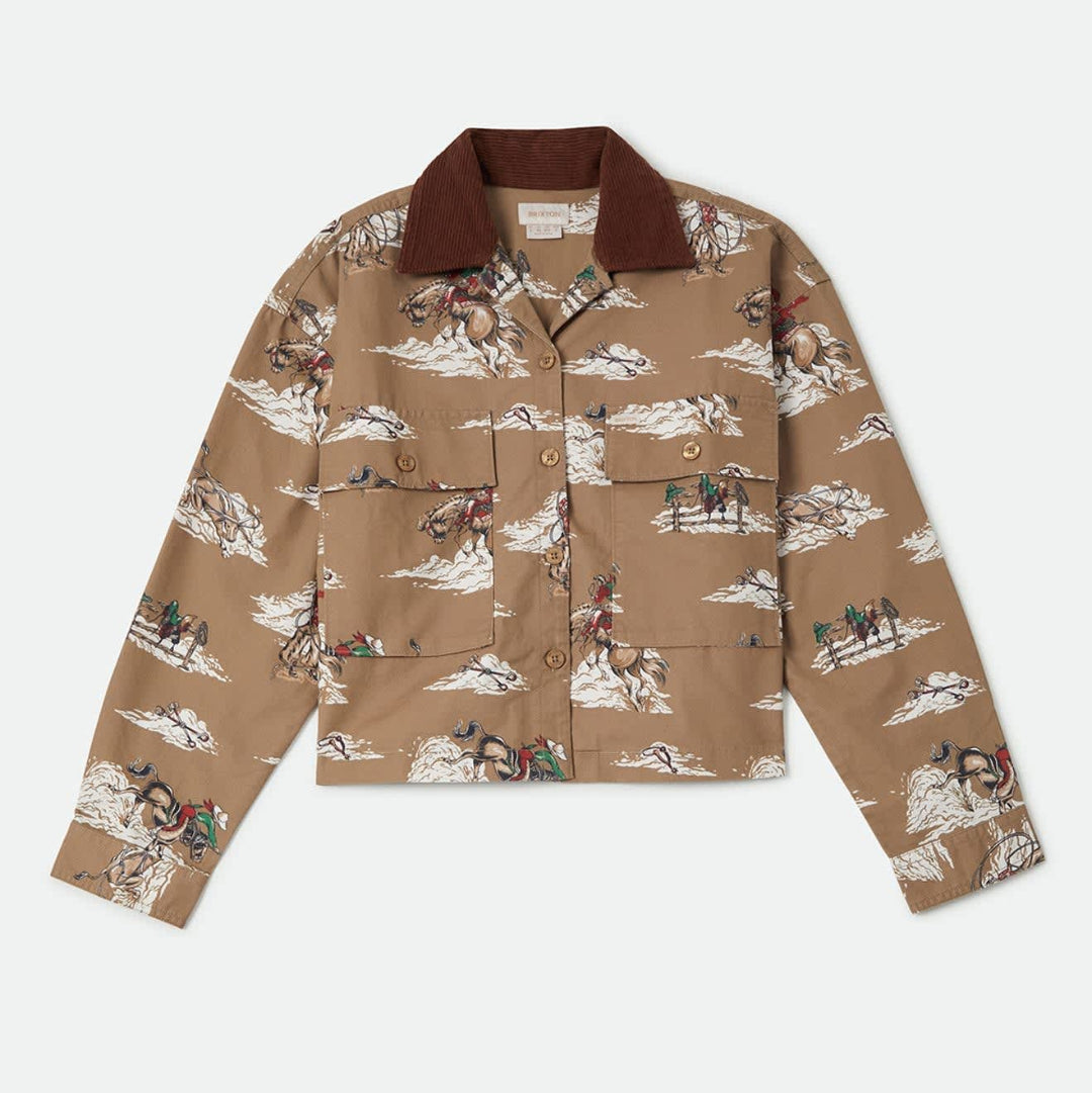Brixton, Utopia Overshirt, Mid Century Cowboy Print