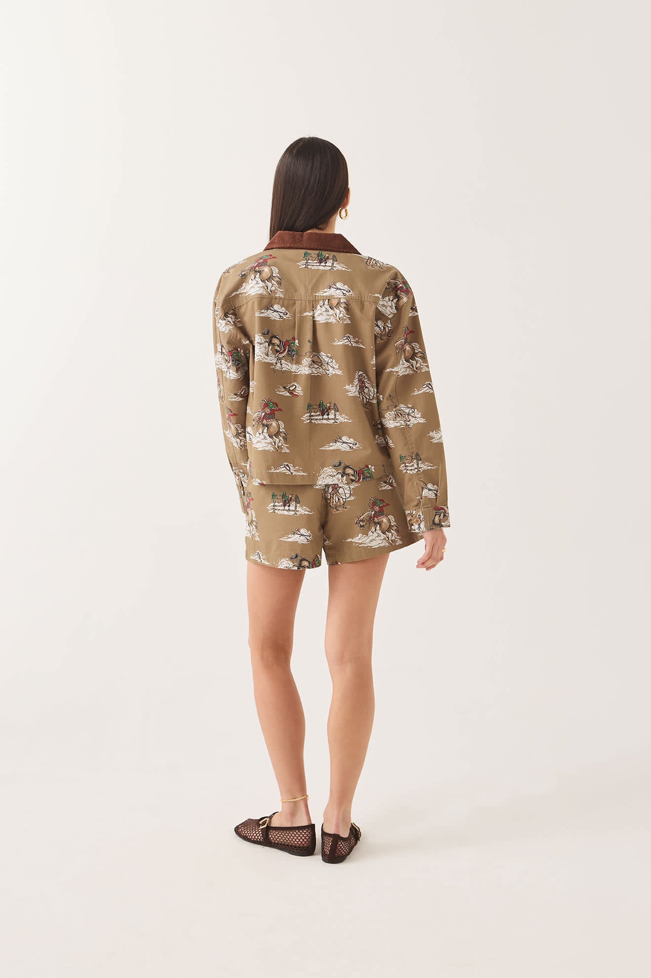 Brixton, Utopia Overshirt, Mid Century Cowboy Print