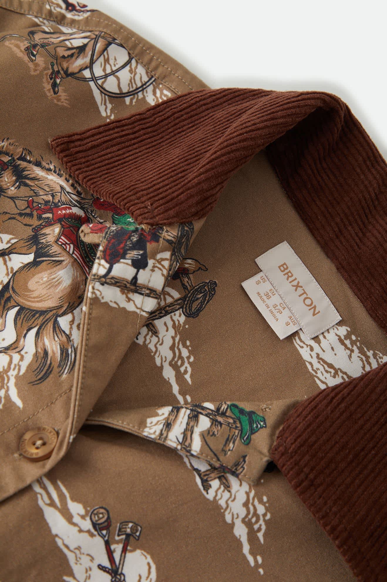 Brixton, Utopia Overshirt, Mid Century Cowboy Print