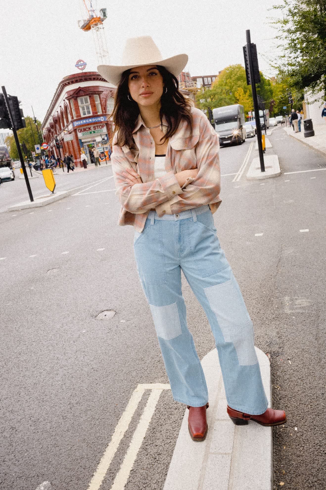 Brixton, Essex Patchwork Painter Pant, Denim Patchwork