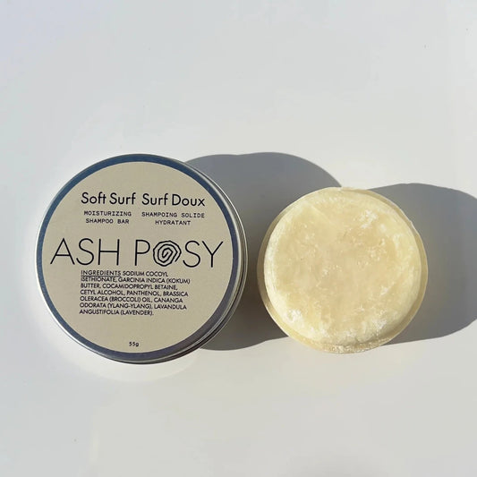 Ash & Posy, Soft Surf, Moisturizing Shampoo Bar