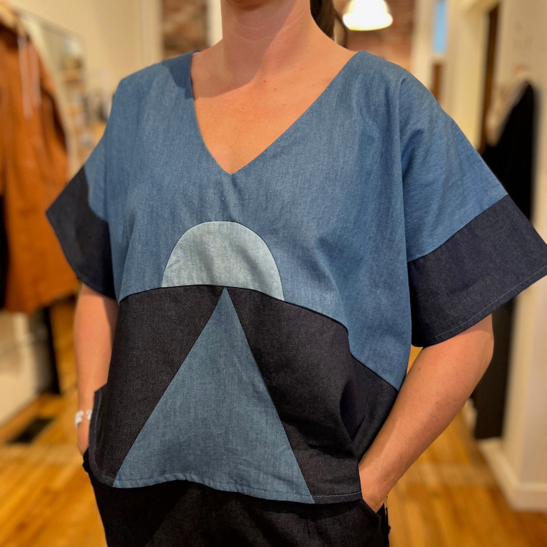 Jennifer Glasgow, Faye Top, Denim