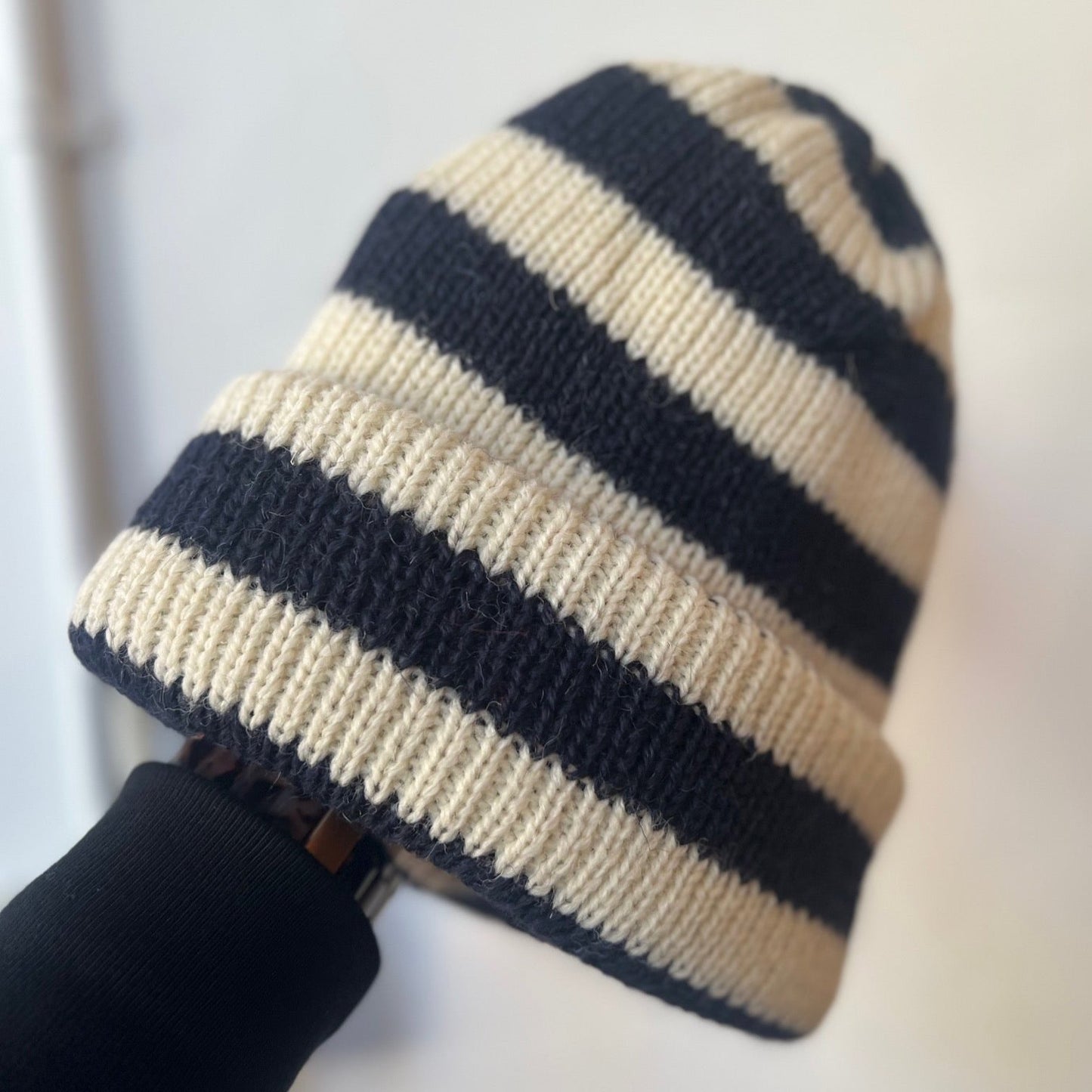 Milo & Dexter, Hand Knit Wool Ribbed Toque Extra Chunky