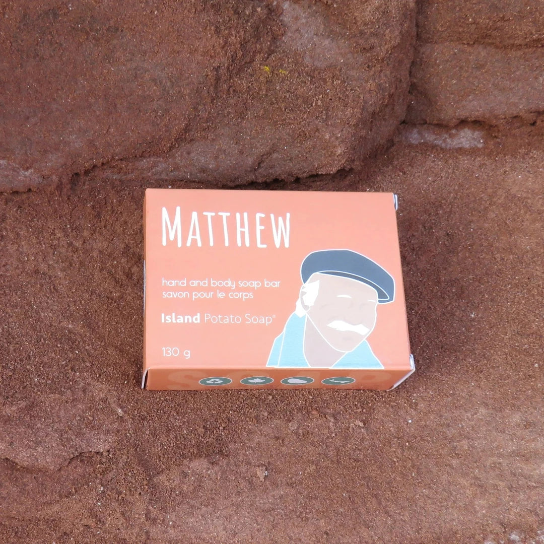 Island Potato Soap, Matthew with Sea Sand Potato Soap - Exfoliating and Unscented