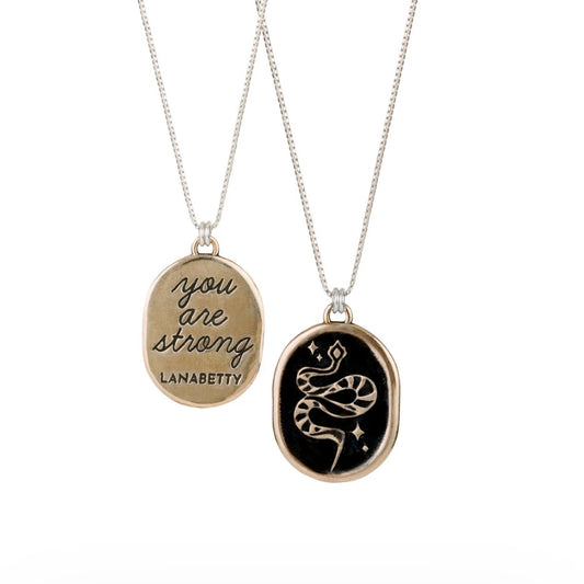 LanaBetty, You Are Strong Necklace, 20"