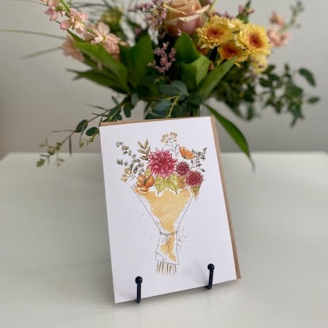 Flower Bouquet Greeting Card