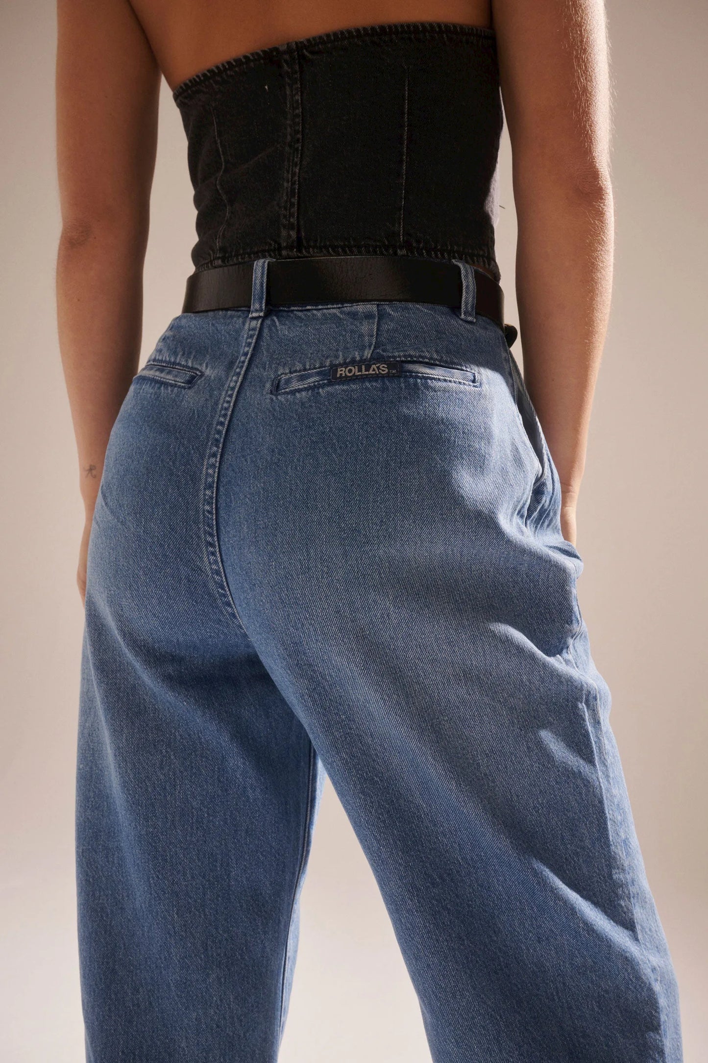 Rolla's, Chloe Pleat Pant, Azure