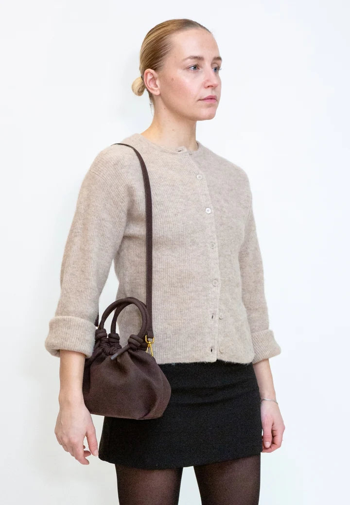 Hvisk, Jolly Brush Structure Bag, Umber Brown