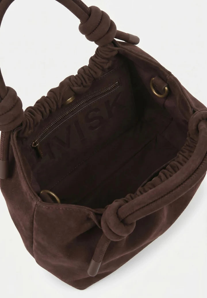 Hvisk, Jolly Brush Structure Bag, Umber Brown