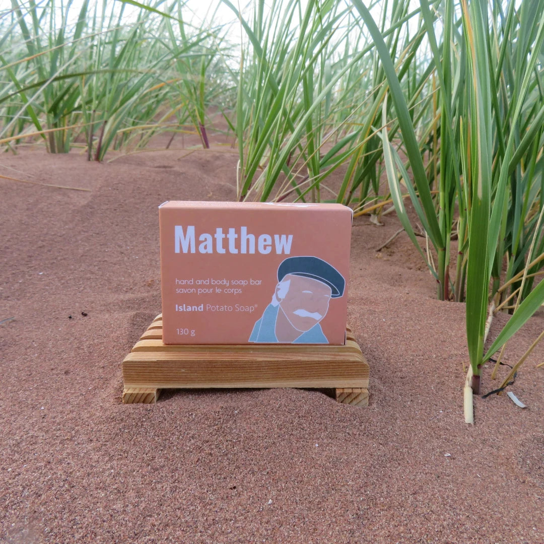 Island Potato Soap, Matthew with Sea Sand Potato Soap - Exfoliating and Unscented