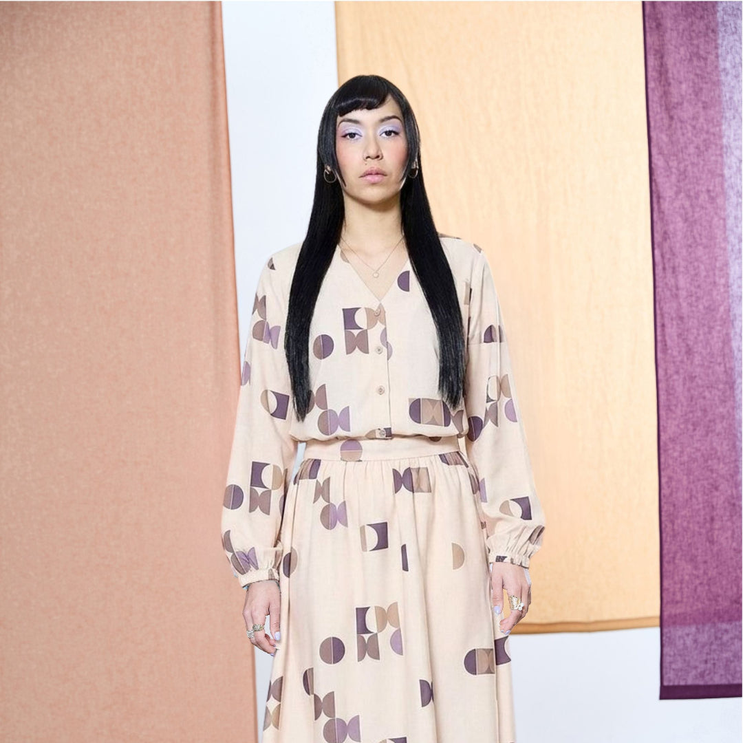 Melow, Nikita Top, Mosaic Print