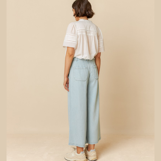 Indi & Cold, Denim Effect Pants