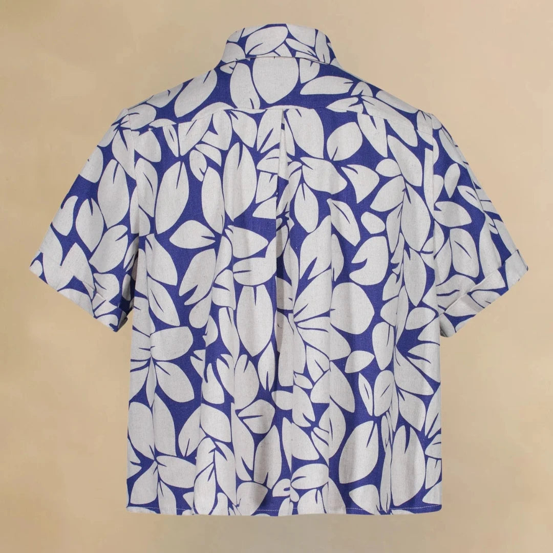Marigold, Sara Top, Blue Flowers