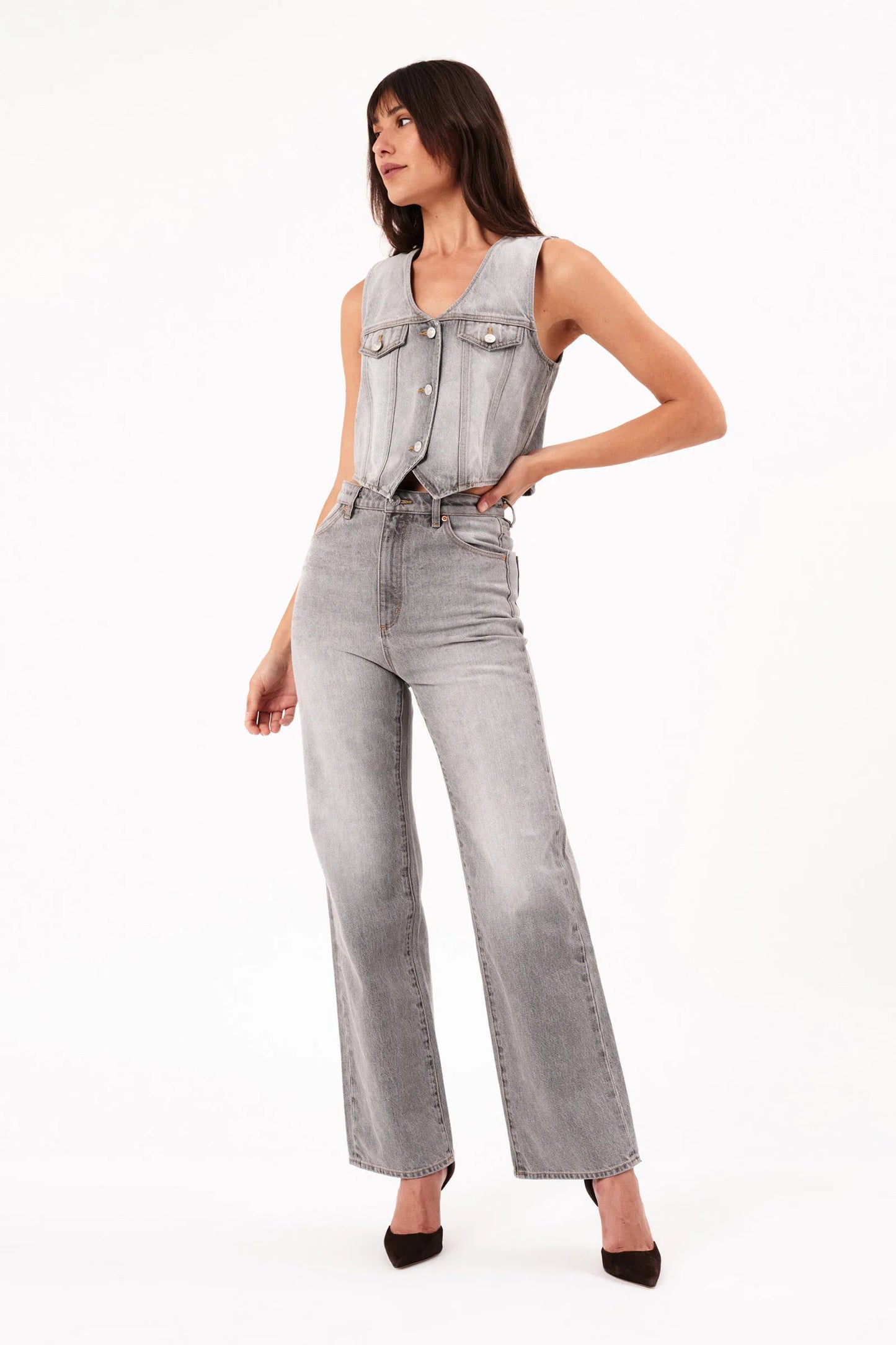 Rolla's, Heidi, Stone Grey (32" inseam)