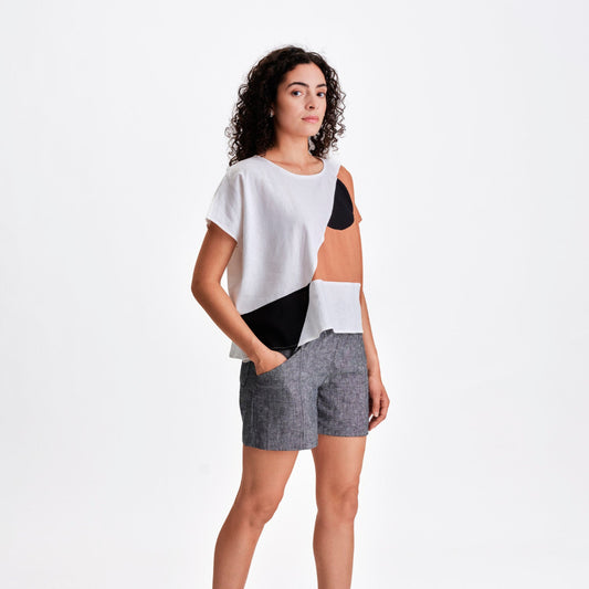 Jennifer Glasgow, Kamira Oversized Top, White