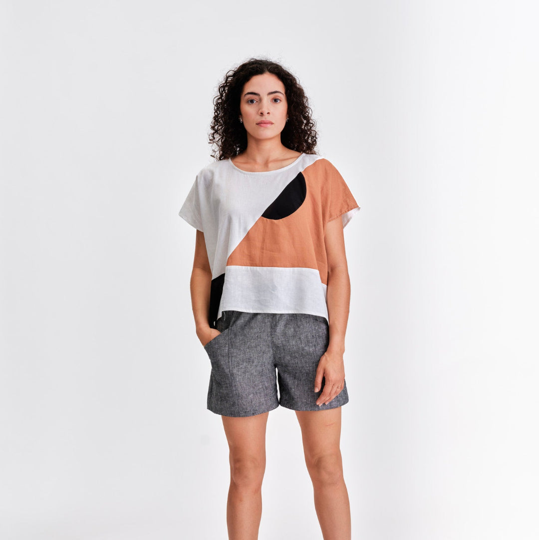 Jennifer Glasgow, Kamira Oversized Top, White