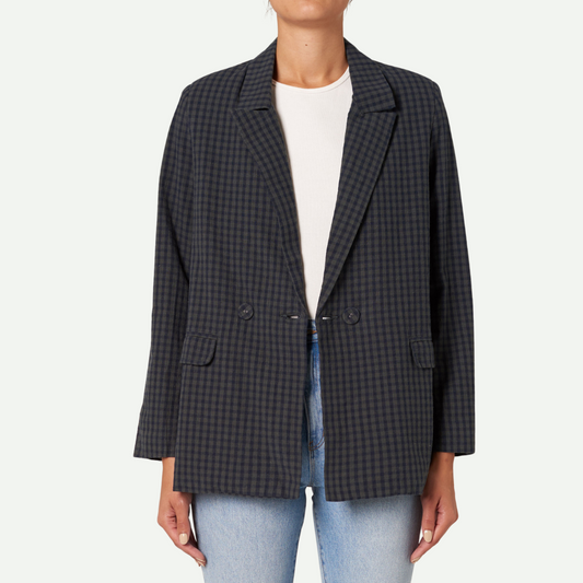 Slouch Blazer Gingham