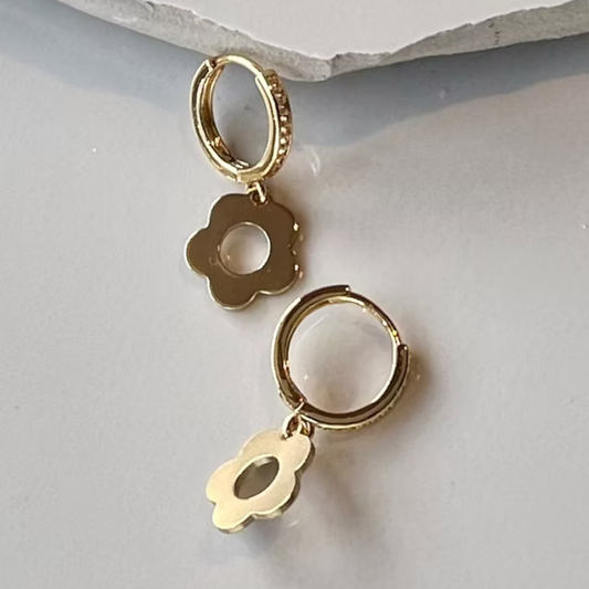 Frug, 14K Goldplate Flower Earrings FEJ30SET