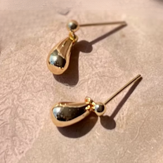 Frug, 14K Goldplate Teardrop Earrings or Necklace FNJ12SET