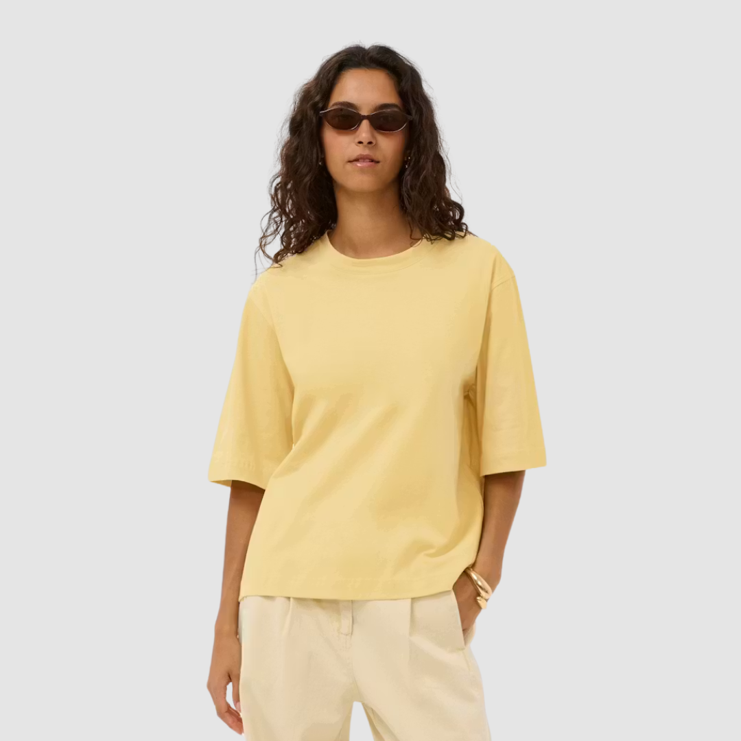 Soaked, Jina Basic Tee, Reed Yellow