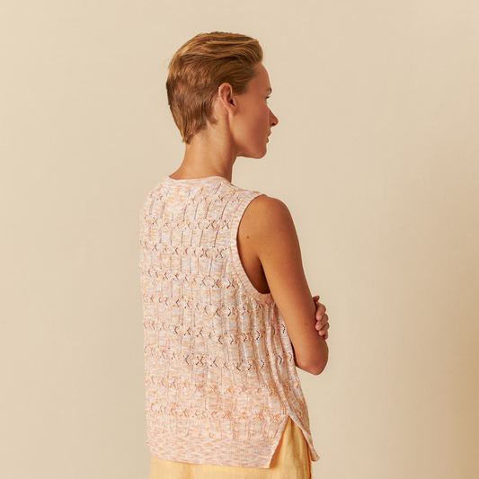 Indi & Cold, Pointelle Knit Vest