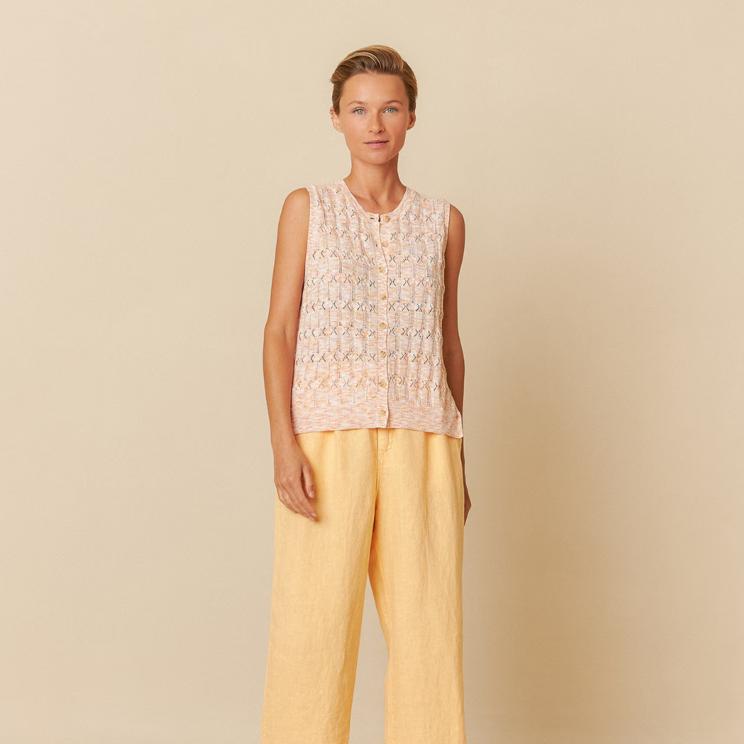 Indi & Cold, Pointelle Knit Vest