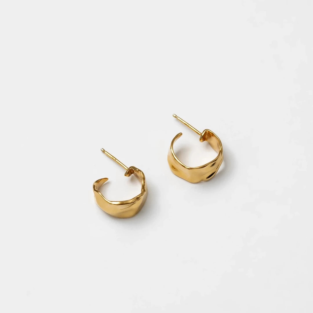 Small Ciara Hoops in Gold