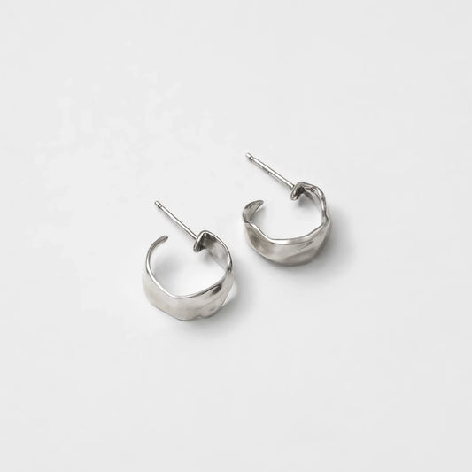 Small Ciara Hoops in Silver