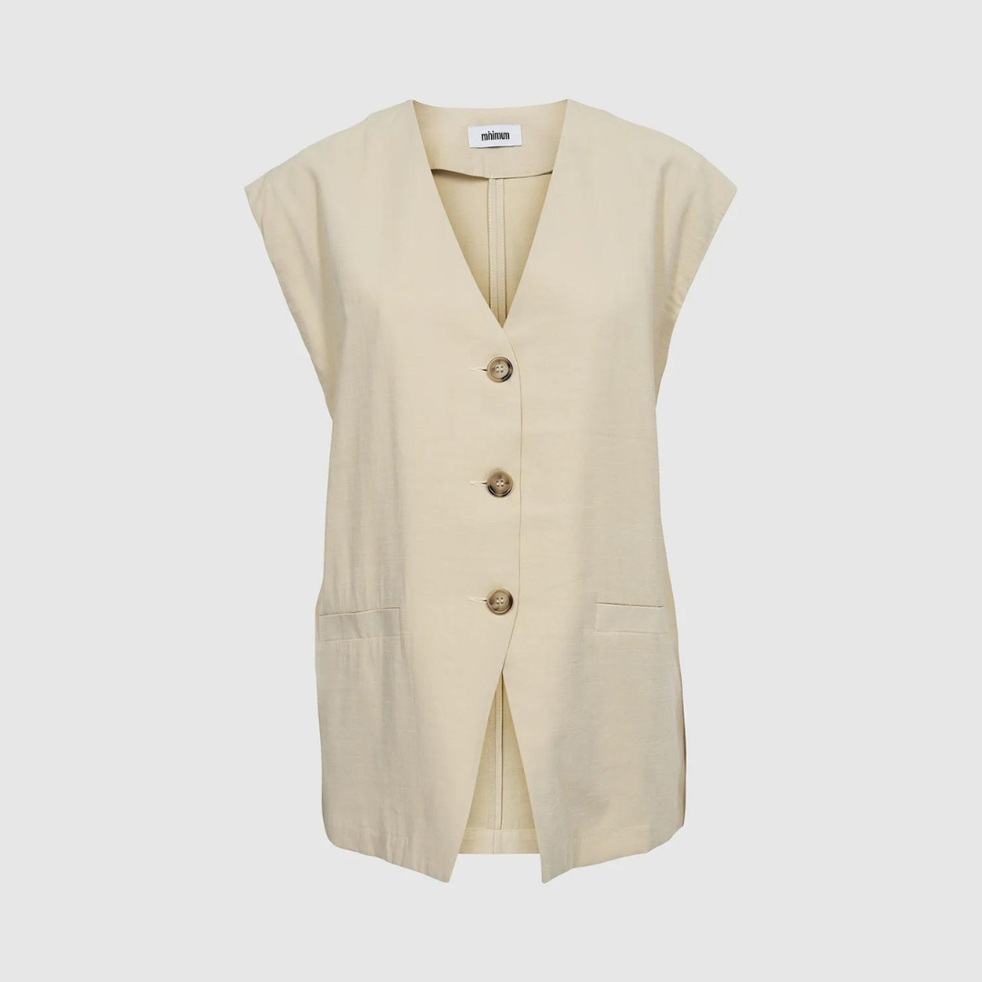 Freas Waistcoat, Brown Rice