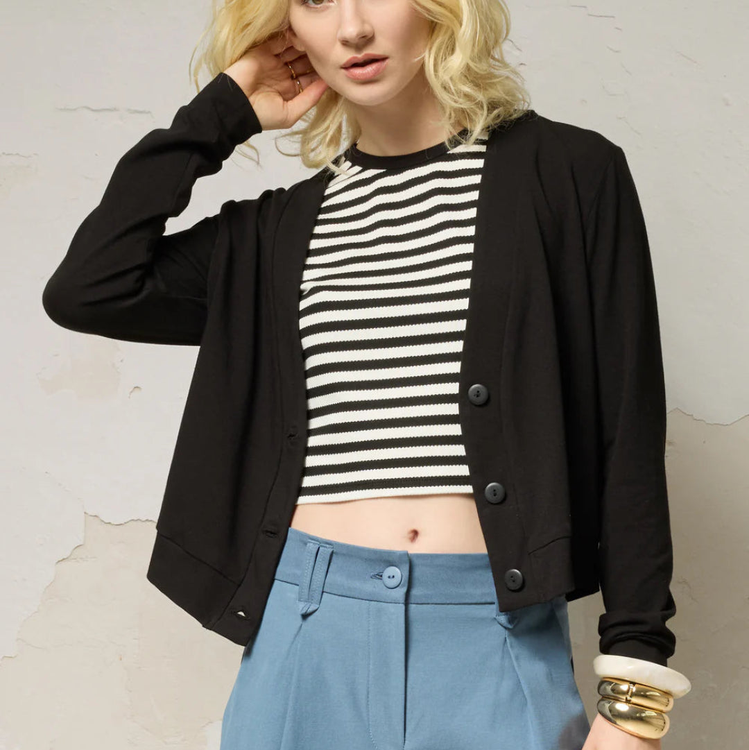 Cokluch, Zephyr Cardigan, Black
