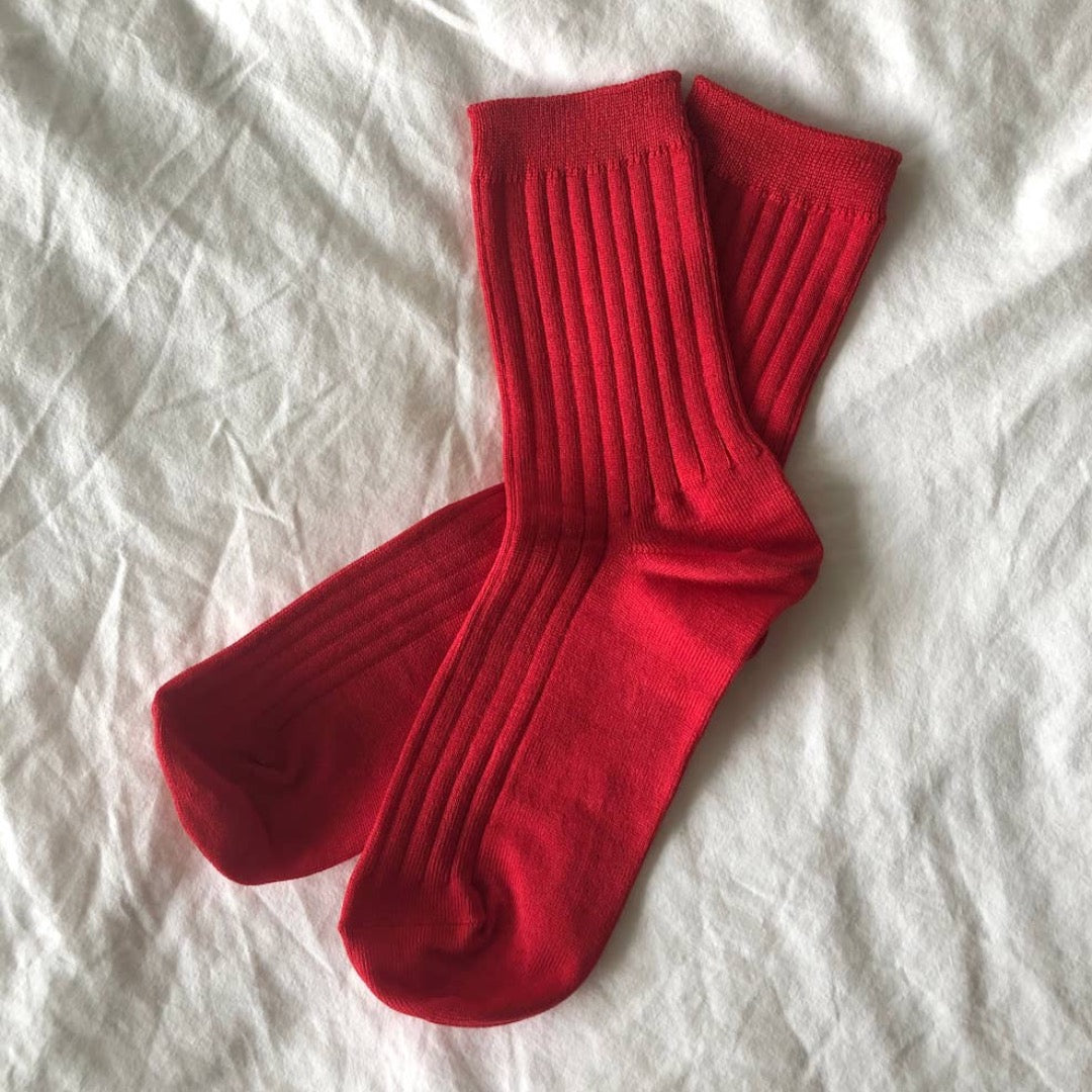 Le Bon Shoppe, Her Socks, Mercerized Combed Cotton Rib, Various Colours
