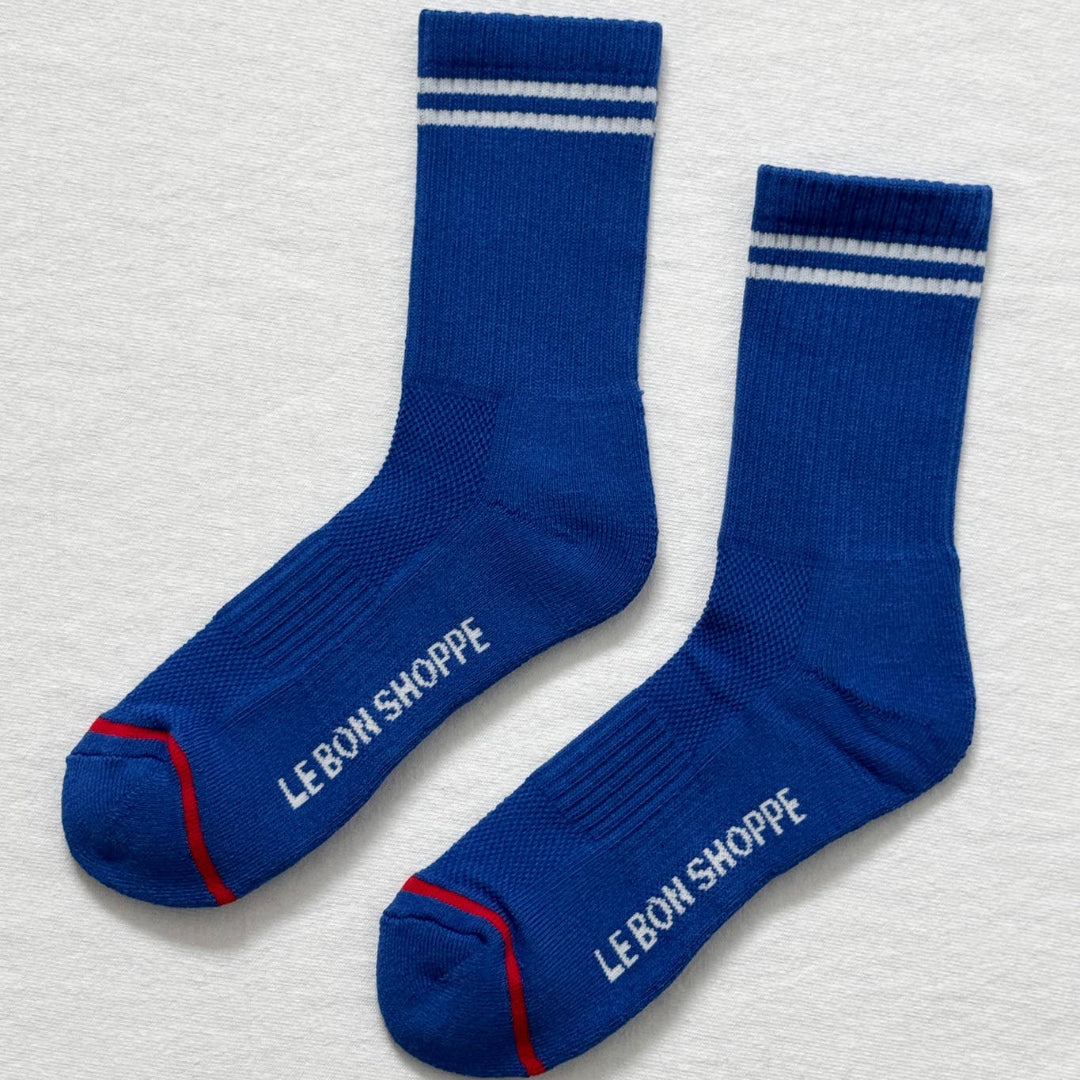 Le Bon Shoppe, Boyfriend Socks, Cobalt