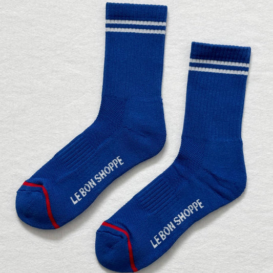 Le Bon Shoppe, Boyfriend Socks, Cobalt
