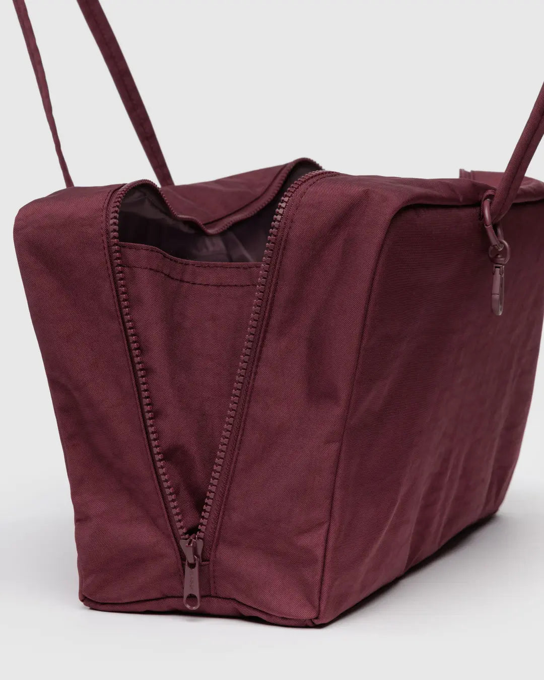 Baggu, Medium Nylon Bowler Bag, Mahogany