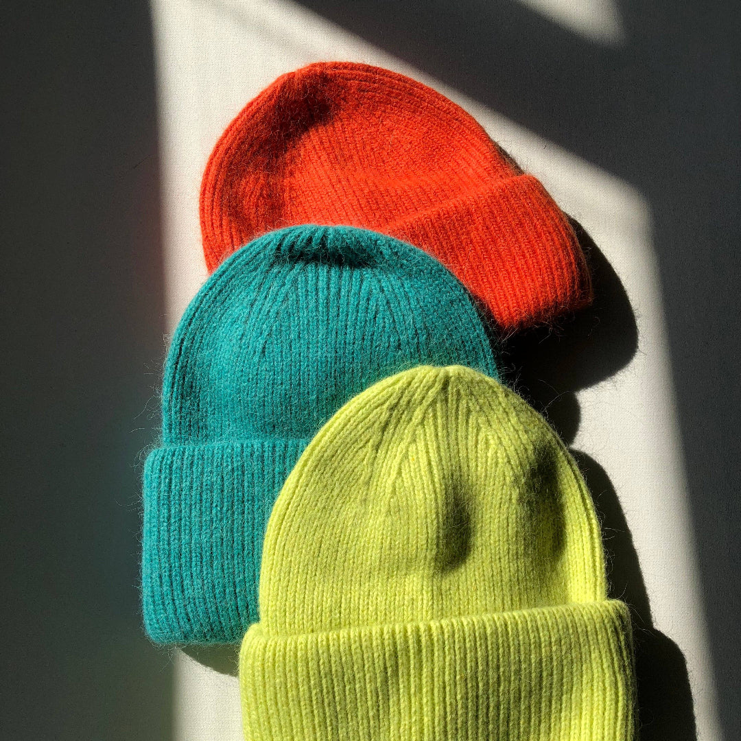 Billy Bamboo, Royal Angora Beanie, Bright Orange